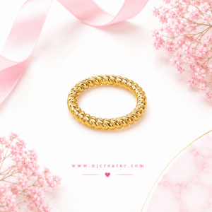 "R0014" | 18K Gold plated Premium quality | Simple and Elegant looking Ring Thin Design | Anti-Tarnish