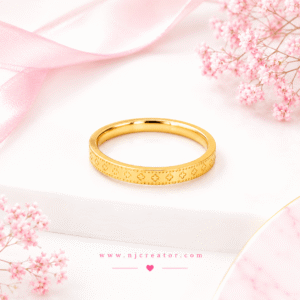 "R002" |18K Gold Plated Anti-Tarnish Ring for Women | Waterproof Gold Statement Ring | Everyday Durable Jewelry "R002"
