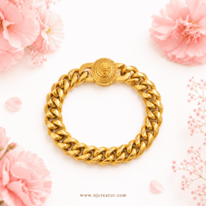 "MB156" Lion Lock Men 18k Gold plated bracelet (24k Gold PLated Coming soon)
