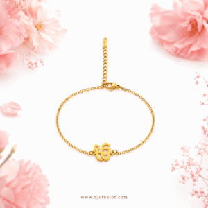 "GB004" 18k Gold plated Ek - Ik Onkar and Khanda Bracelets | Anti-Tarnish, Everyday wear