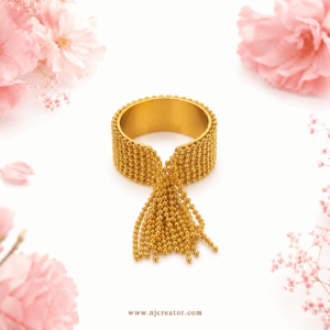 "R0028" | Beautifully designed ring one Size 8" | 18k Gold plated Ring | Anti-Tarnish |  Waterproof