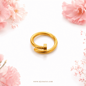 "R0022" | Nail Ring | 18K Gold Plated Anti-Tarnish Ring for Women | Waterproof Gold Statement Ring | Everyday Durable Jewelry "R003" (Copy)