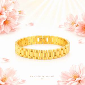 "MG6" New Arrival Unisex 18k Gold plated Bracelet | Size - 8.26" | Anti Tarnish | waterproof | Everyday wear