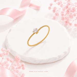 "R0034" Gold Plated Statement Ring – Anti-Tarnish | Elegant Everyday Wear | Anti-Tarnish