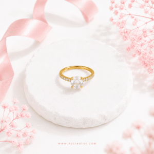 "R0033" | Beautifully designed ring finished with zircons | 18k Gold plated Ring | Anti-Tarnish |  Waterproof