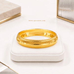 "K215" | 22k Gold | "One Gram" Cartier inspired Anti-Tarnish Kada – Waterproof Everyday Wear Kada (Copy)