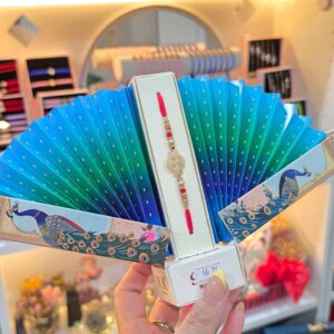 Beautiful Fancy Rakhdi with peacock packing