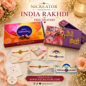 "PURPLE Sohna Veer | India RAKHDI Pack 05" Sohna Veer Rakhdi Chocolate Gift Hamper with INDIA ONLY - FREE DELIVERY TO INDIA (Copy)